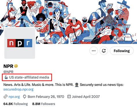 NPR criticizes Twitter for slapping it with a ‘state-affiliated media’ label